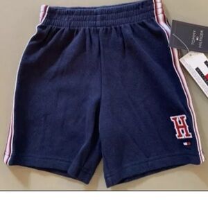 Tommy Hilfiger Boys Shorts 6m - 12m Navy Blue COTTON Athletic Rare Vintage